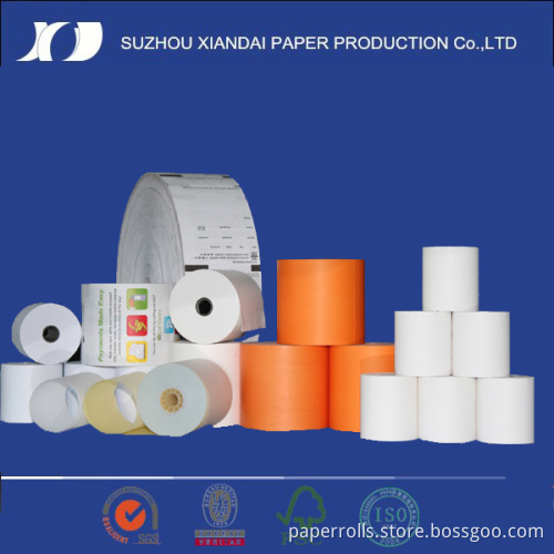 65GSM Backpage Pre Printed Industrial Paper Thermal Rolls